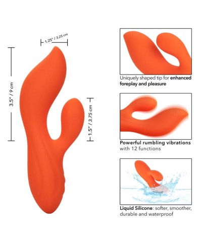 CALEXOTICS STELLA DUAL TEASER NARANJA CALEXOTICS STELLA DUAL TEASER NARANJA