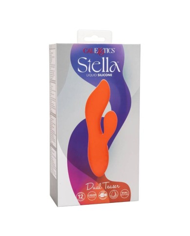 CALEXOTICS STELLA DUAL TEASER NARANJA CALEXOTICS STELLA DUAL TEASER NARANJA