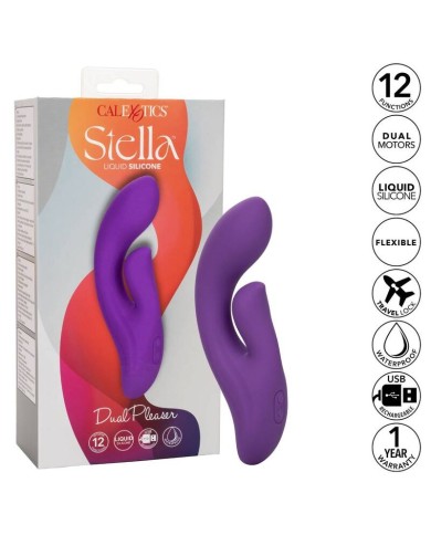 CALEXOTICS STELLA DUAL PLEASER VIOLETA CALEXOTICS STELLA DUAL PLEASER VIOLETA