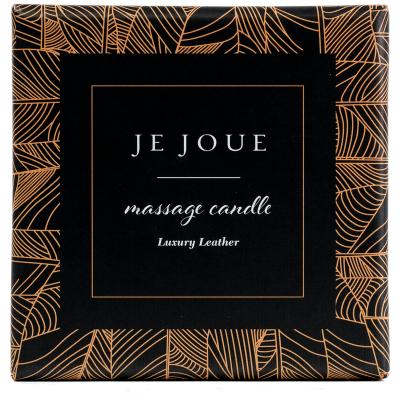 JE JOUE LUXURY LEATHER VELA DE MASAJE CON ACEITE CALIENTE AROMA CUERO 160 G