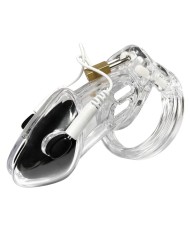 HIDDEN DESIRE EXTREME PENIS GEAR JAULA DE CASTIDAD CON ELECTROESTIMULACION Y CONTROL REMOTO TRANSPARENTE