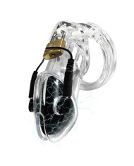 HIDDEN DESIRE EXTREME PENIS GEAR JAULA DE CASTIDAD CON ELECTROESTIMULACION Y CONTROL REMOTO TRANSPARENTE