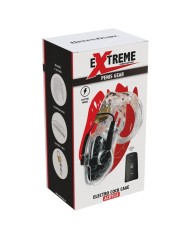 HIDDEN DESIRE EXTREME PENIS GEAR JAULA DE CASTIDAD CON ELECTROESTIMULACION Y CONTROL REMOTO TRANSPARENTE