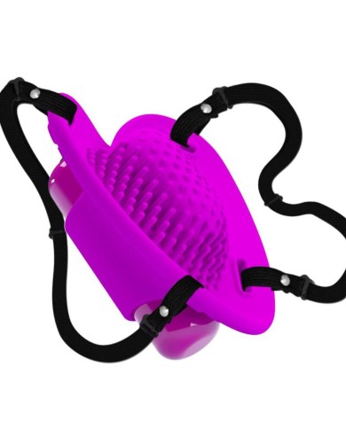PRETTY LOVE MASAJEADOR DE CLITORIS HEARTBEAT 10 MODOS DE VIBRACION MORADO