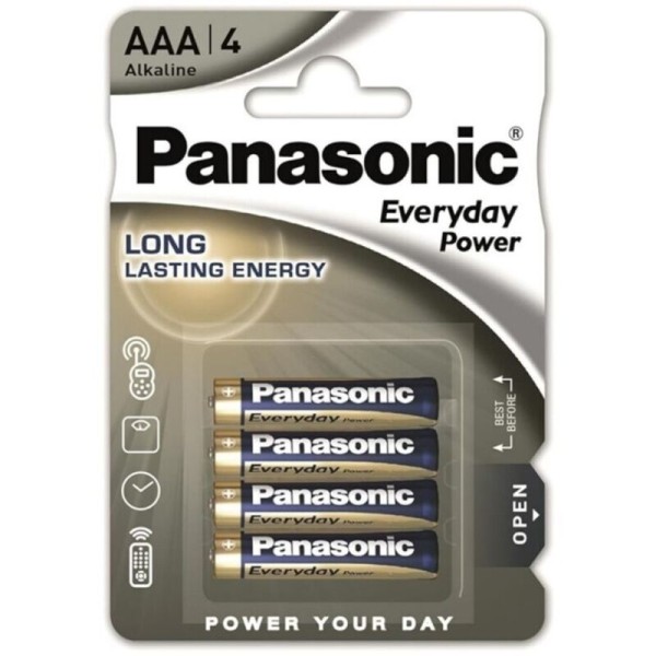 PANASONIC EVERYDAY POWER PILA ALCALINA AAA LR03 BLISTER4