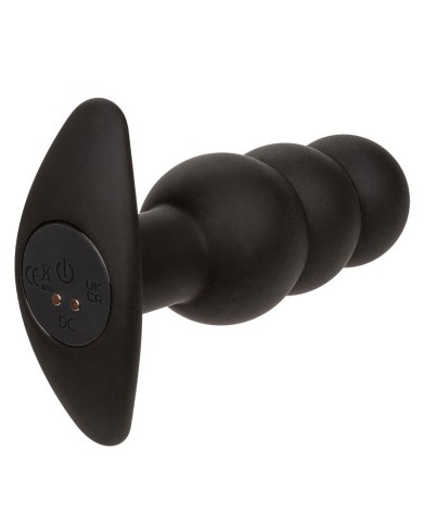 CALEXOTICS ROCK BOTTOM PLUG ANAL CON CUENTAS 10 VIBRACIONES SILICONA NEGRO CALEXOTICS ROCK BOTTOM PLUG ANAL CON CUENTAS 10 VIBRACIONES SILICONA NEGRO