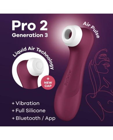 SATISFYER PRO 2 GENERACION 3 NEGRO BLUETOOTH APP SATISFYER PRO 2 GENERACION 3 NEGRO BLUETOOTH APP