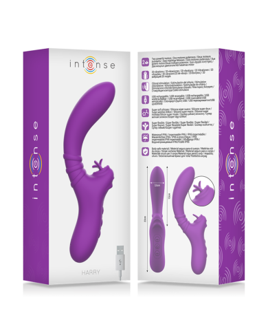 INTENSE HARRY VIBRADOR FLEXIBLE CON LENGUA MORADO INTENSE HARRY VIBRADOR FLEXIBLE CON LENGUA MORADO