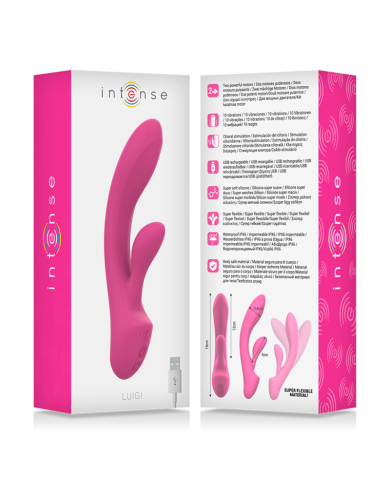 INTENSE LUIGI VIBRADOR RABBIT SILICONA LIQUIDA ROSA INTENSE LUIGI VIBRADOR RABBIT SILICONA LIQUIDA ROSA
