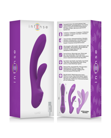 INTENSE LUIGI VIBRADOR RABBIT SILICONA LIQUIDA MORADO INTENSE LUIGI VIBRADOR RABBIT SILICONA LIQUIDA MORADO