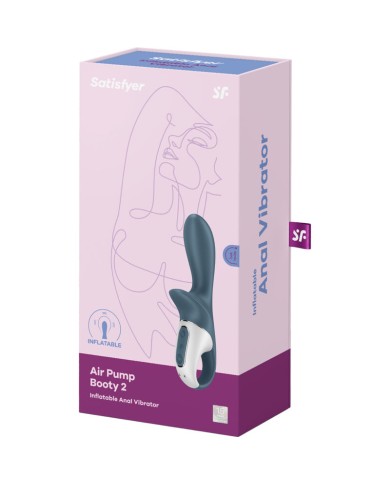 SATISFYER AIR PUMP BOOTY 2 GRIS OSCURO SATISFYER AIR PUMP BOOTY 2 GRIS OSCURO