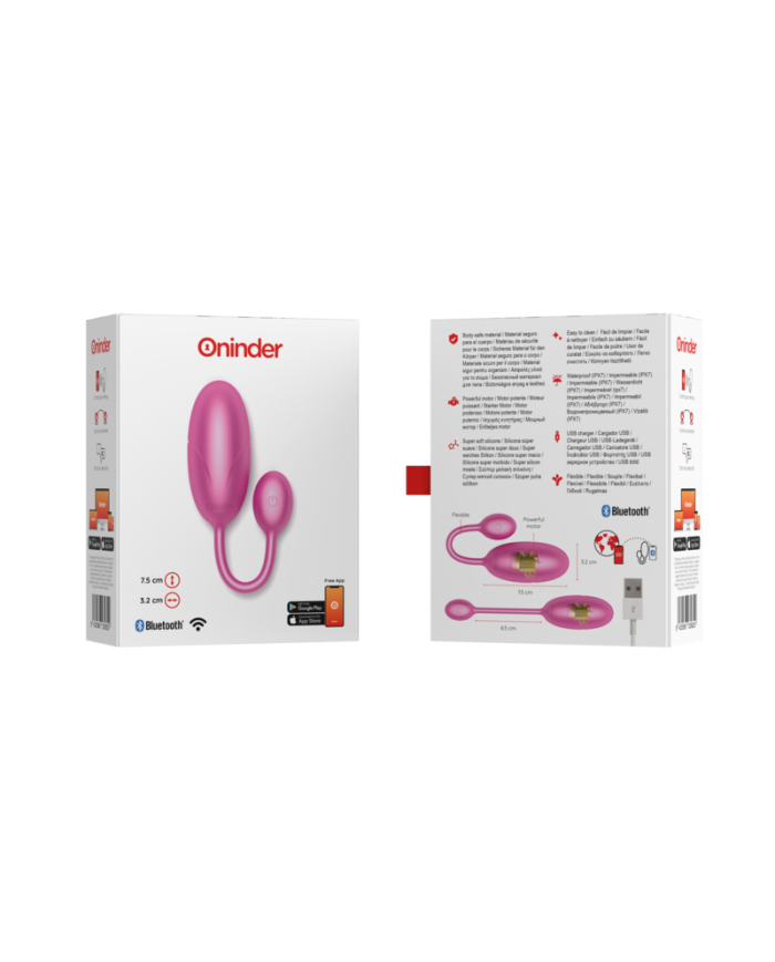 ONINDER TOKYO HUEVO VIBRADOR ROSA 75 X 32 CM APP GRATUITA