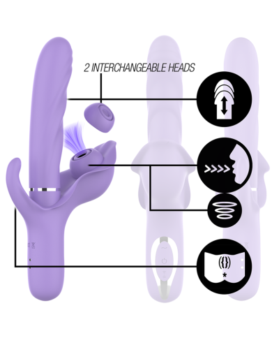 INTENSE BILLIE VIBRADOR MULTIFUNCION RECARGABLE ONDAS ESTIMULADORAS CON PULSADOR MORADO INTENSE BILLIE VIBRADOR MULTIFUNCION RECARGABLE ONDAS ESTIMULADORAS CON PULSADOR MORADO