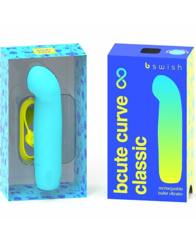 B SWISH BCUTE CURVE INFINITE CLASSIC VIBRADOR RECARGABLE SILICONA AZUL B SWISH BCUTE CURVE INFINITE CLASSIC VIBRADOR RECARGABLE SILICONA AZUL