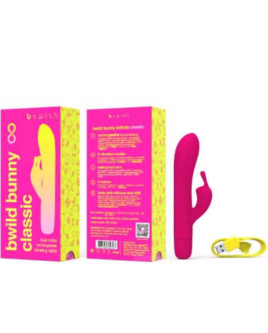 B SWISH BWILD BUNNY INFINITE CLASSIC VIBRADOR RECARGABLE SILICONA ROSA B SWISH BWILD BUNNY INFINITE CLASSIC VIBRADOR RECARGABLE SILICONA ROSA