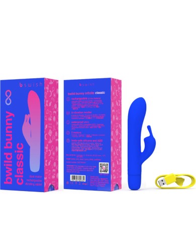 B SWISH BWILD BUNNY INFINITE CLASSIC VIBRADOR RECARGABLE SILICONA AZUL B SWISH BWILD BUNNY INFINITE CLASSIC VIBRADOR RECARGABLE SILICONA AZUL