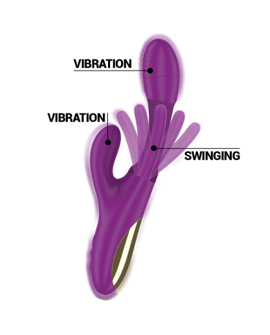 INTENSE APOLO VIBRADOR MULTIFUNCION RECARGABLE 7 VIBRACIONES CON LENGUA OSCILANTE MORADO INTENSE APOLO VIBRADOR MULTIFUNCION RECARGABLE 7 VIBRACIONES CON LENGUA OSCILANTE MORADO