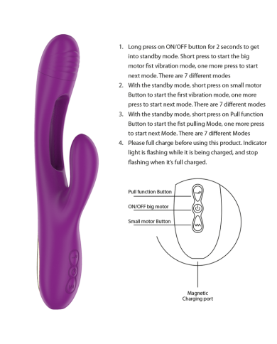 INTENSE APOLO VIBRADOR MULTIFUNCION RECARGABLE 7 VIBRACIONES CON LENGUA OSCILANTE MORADO INTENSE APOLO VIBRADOR MULTIFUNCION RECARGABLE 7 VIBRACIONES CON LENGUA OSCILANTE MORADO
