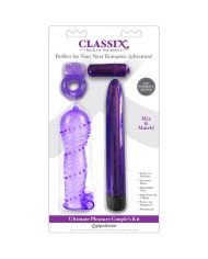 CLASSIX KIT PARA PAREJAS CON ANILLO FUNDA Y BALAS MORADO