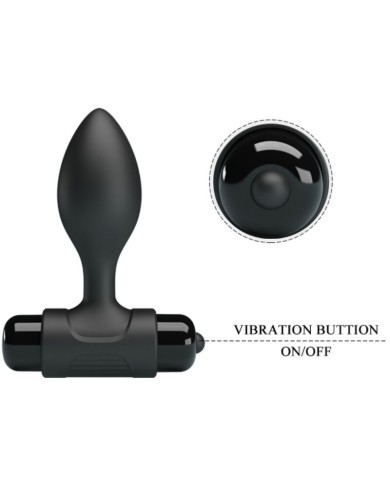 PRETTY LOVE VIBRA BUTT PLUG ANAL 10 VIBRACIONES NEGRO PRETTY LOVE VIBRA BUTT PLUG ANAL 10 VIBRACIONES NEGRO