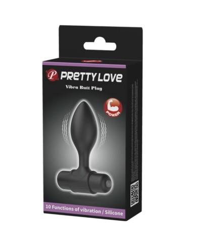 PRETTY LOVE VIBRA BUTT PLUG ANAL 10 VIBRACIONES NEGRO PRETTY LOVE VIBRA BUTT PLUG ANAL 10 VIBRACIONES NEGRO