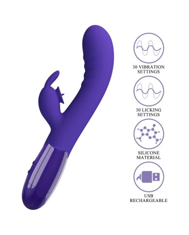 PRETTY LOVE CERBERUS YOUTH VIBRADOR RABBIT VIOLETA PRETTY LOVE CERBERUS YOUTH VIBRADOR RABBIT VIOLETA