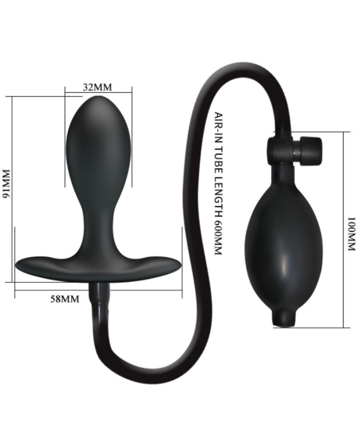 PRETTY LOVE PLUG ANAL INFLABLE NEGRO