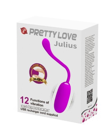 PRETTY LOVE JULIUS HUEVO VIBRADOR IMPERMEBLE RECARGABLE MORADO PRETTY LOVE JULIUS HUEVO VIBRADOR IMPERMEBLE RECARGABLE MORADO