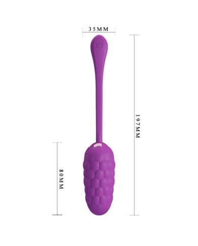 PRETTY LOVE HUEVO VIBRADOR CON TEXTURA MARINA RECARGABLE MORADO PRETTY LOVE HUEVO VIBRADOR CON TEXTURA MARINA RECARGABLE MORADO