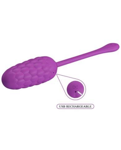PRETTY LOVE HUEVO VIBRADOR CON TEXTURA MARINA RECARGABLE MORADO PRETTY LOVE HUEVO VIBRADOR CON TEXTURA MARINA RECARGABLE MORADO