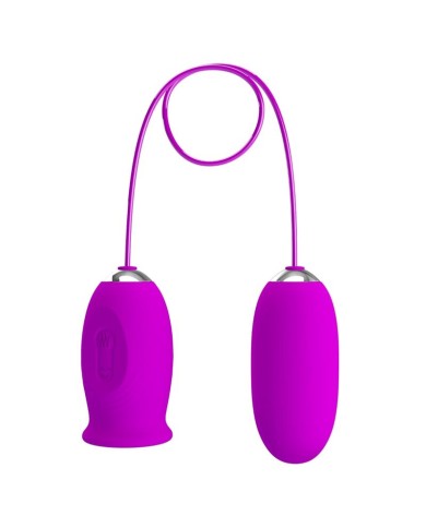 PRETTY LOVE DAISY HUEVO DUAL VIBRADOR RECARGABLE MORADO PRETTY LOVE DAISY HUEVO DUAL VIBRADOR RECARGABLE MORADO