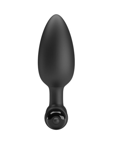 PRETTY LOVE VIBRA BUTT PLUG 2 PLUG ANAL 10 VIBRACIONES NEGRO