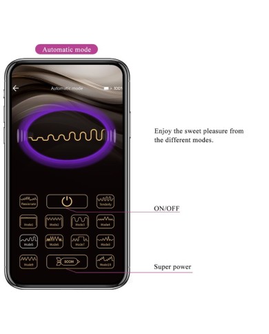 PRETTY LOVE NYMPH HUEVO VIBRADOR CONTROLADO POR APP VIOLETA PRETTY LOVE NYMPH HUEVO VIBRADOR CONTROLADO POR APP VIOLETA
