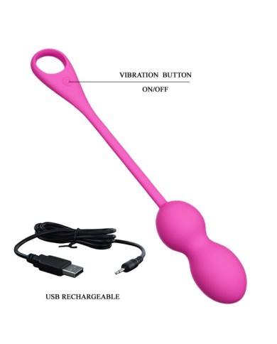 PRETTY LOVE ELVIRA BOLAS VIBRADORAS RECARGABLE ROSA PRETTY LOVE ELVIRA BOLAS VIBRADORAS RECARGABLE ROSA