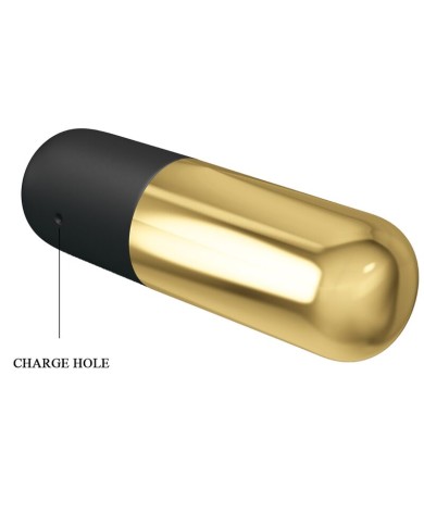PRETTY LOVE BALA VIBRADOR RECARGABLE DORADO PRETTY LOVE BALA VIBRADOR RECARGABLE DORADO