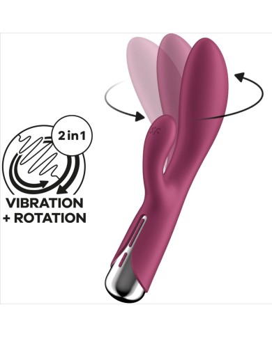 SATISFYER SPINNING RABBIT 1 ESTIMULACION CLITORIS Y PUNTO G ROJO SATISFYER SPINNING RABBIT 1 ESTIMULACION CLITORIS Y PUNTO G ROJO