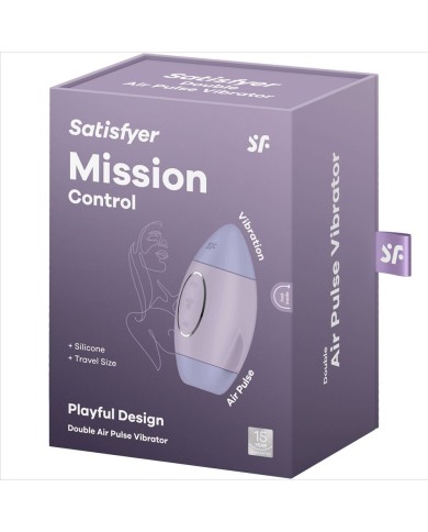SATISFYER MISSION CONTROL LILA VIBRADOR PEQUENO DE DOBLE IMPULSO SATISFYER MISSION CONTROL LILA VIBRADOR PEQUENO DE DOBLE IMPULSO