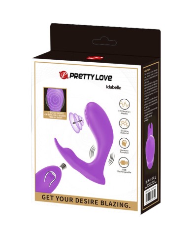 PRETTY LOVE IDABELLE VIBRATION PULSATION CONTROL REMOTO VIOLETA
