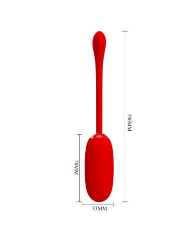 PRETTY LOVE JULIUS HUEVO VIBRADOR IMPERMEBLE RECARGABLE ROJO PRETTY LOVE JULIUS HUEVO VIBRADOR IMPERMEBLE RECARGABLE ROJO