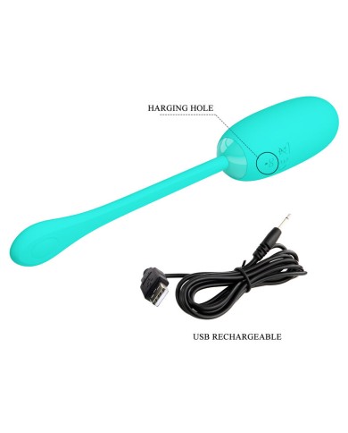 PRETTY LOVE JULIUS HUEVO VIBRADOR IMPERMEBLE RECARGABLE VERDE AGUA PRETTY LOVE JULIUS HUEVO VIBRADOR IMPERMEBLE RECARGABLE VERDE AGUA