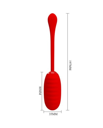 PRETTY LOVE KIRK HUEVO VIBRADOR RECARGABLE ROJO PRETTY LOVE KIRK HUEVO VIBRADOR RECARGABLE ROJO
