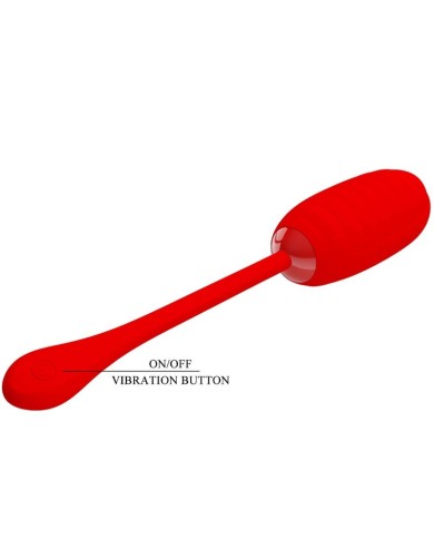 PRETTY LOVE KIRK HUEVO VIBRADOR RECARGABLE ROJO PRETTY LOVE KIRK HUEVO VIBRADOR RECARGABLE ROJO