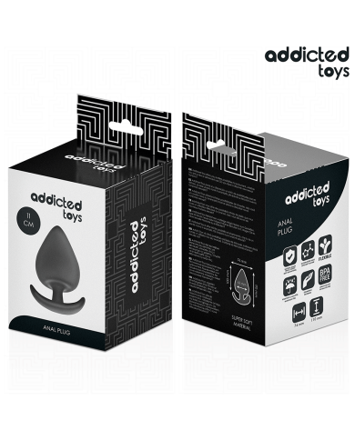 ADDICTED TOYS PLUG ANAL SILICONA TALLA XXL 11 CM ADDICTED TOYS PLUG ANAL SILICONA TALLA XXL 11 CM