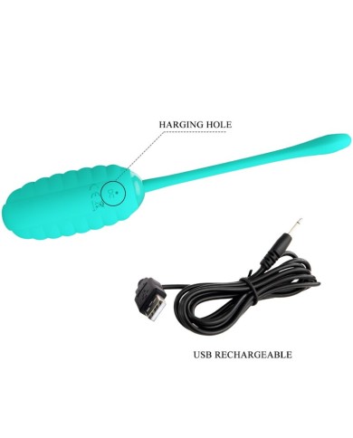 PRETTY LOVE KIRK HUEVO VIBRADOR RECARGABLE VERDE AGUA PRETTY LOVE KIRK HUEVO VIBRADOR RECARGABLE VERDE AGUA