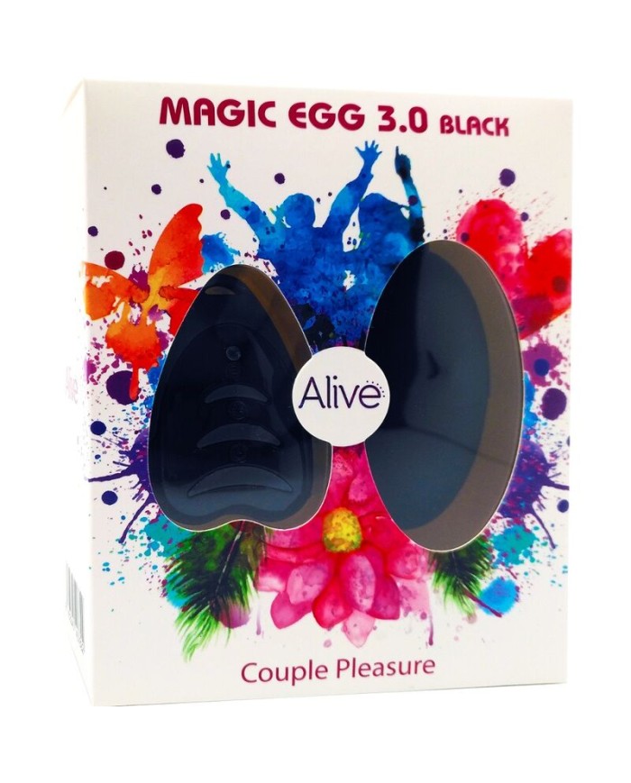 ALIVE MAGIC EGG 30 HUEVO VIBRADOR CONTROL REMOTO NEGRO