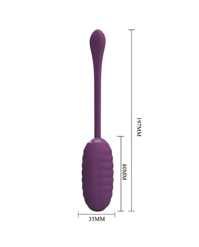 PRETTY LOVE CASPER HUEVO VIBRADOR RECARGABLE MORADO PRETTY LOVE CASPER HUEVO VIBRADOR RECARGABLE MORADO