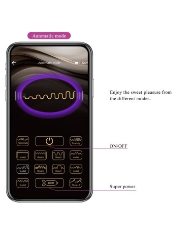 PRETTY LOVE CASPER HUEVO VIBRADOR RECARGABLE MORADO PRETTY LOVE CASPER HUEVO VIBRADOR RECARGABLE MORADO