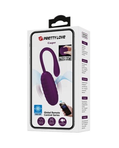 PRETTY LOVE CASPER HUEVO VIBRADOR RECARGABLE MORADO PRETTY LOVE CASPER HUEVO VIBRADOR RECARGABLE MORADO