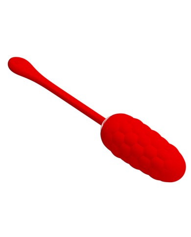 PRETTY LOVE HUEVO VIBRADOR CON TEXTURA MARINA RECARGABLE ROJO PRETTY LOVE HUEVO VIBRADOR CON TEXTURA MARINA RECARGABLE ROJO