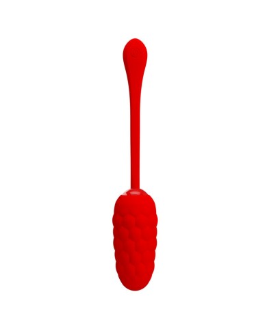 PRETTY LOVE HUEVO VIBRADOR CON TEXTURA MARINA RECARGABLE ROJO PRETTY LOVE HUEVO VIBRADOR CON TEXTURA MARINA RECARGABLE ROJO